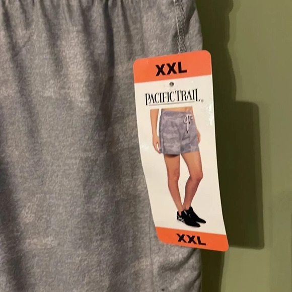 PACIFIC TRAIL Women's Soft Stretch Shorts Size XXL Grey camouflage New - Picture 6 of 9